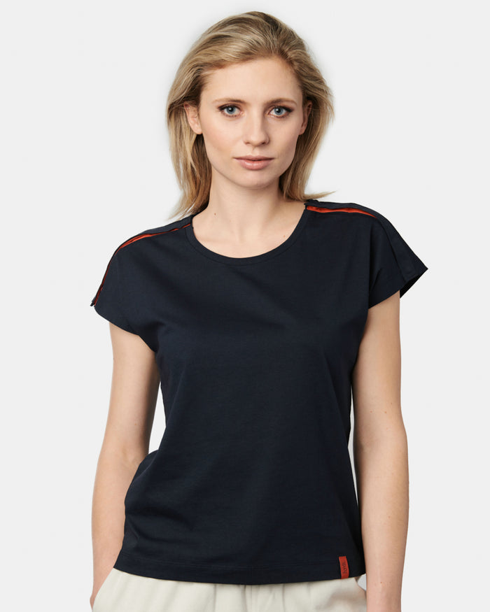 Das Damen T-Shirt Lene in der Farbe Dark Navy