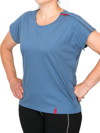 Das Damen T-Shirt Eva in der Farbe Finian Blue