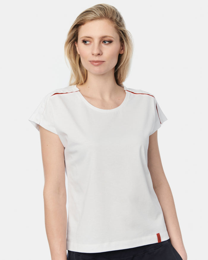 Das Damen T-Shirt Lene in der Farbe white.