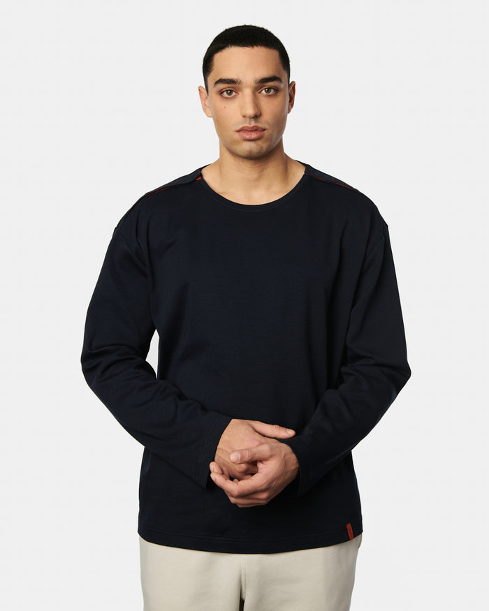 Sweatshirt Torge in der Farbe Dark Navy.